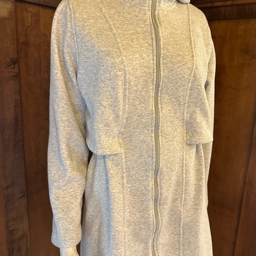 Athleta Women's Gray Anorak Hooded Zip Jacket